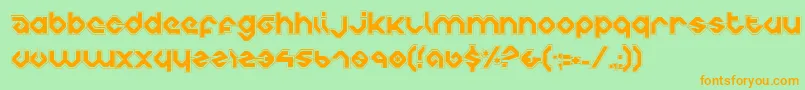 More about Charliec Font Charliec Font – Orange Fonts on Green Background