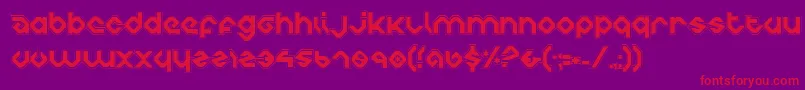 Charliec Font – Red Fonts on Purple Background