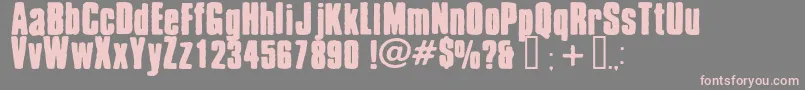 Chrispy Font – Pink Fonts on Gray Background