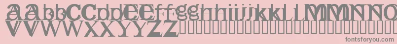 Englishg Font – Gray Fonts on Pink Background