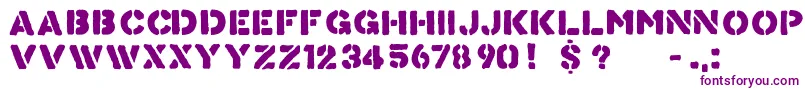 KnowYourProduct Font – Purple Fonts on White Background