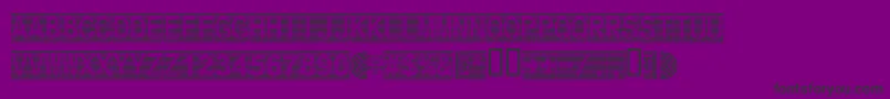 Шрифт Secure17a – чёрные шрифты на фиолетовом фоне