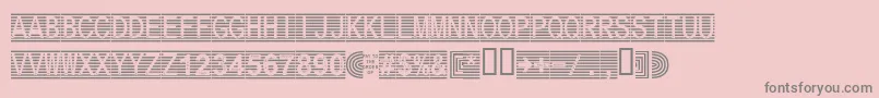 fuente Secure17a – Fuentes Grises Sobre Fondo Rosa