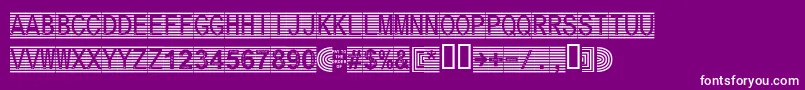 Secure17a Font – White Fonts on Purple Background