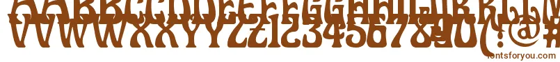Шрифт Doctorfibesdel – коричневые шрифты
