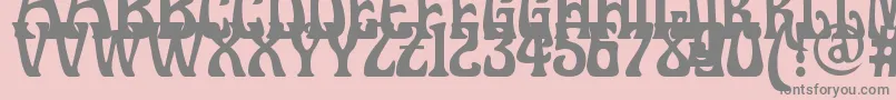 Шрифт Doctorfibesdel – серые шрифты на розовом фоне
