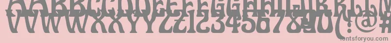 Doctorfibesdel Font – Gray Fonts on Pink Background
