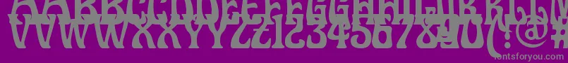 Doctorfibesdel Font – Gray Fonts on Purple Background