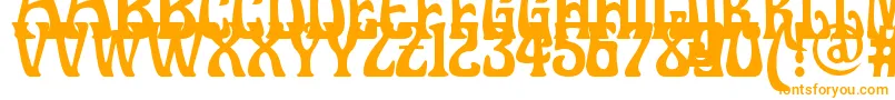 Doctorfibesdel Font – Orange Fonts on White Background
