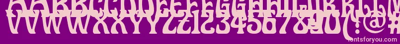 Doctorfibesdel Font – Pink Fonts on Purple Background