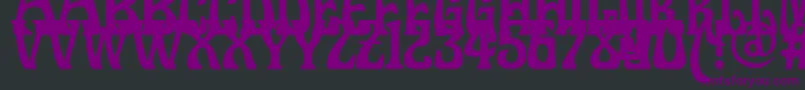 Doctorfibesdel Font – Purple Fonts on Black Background