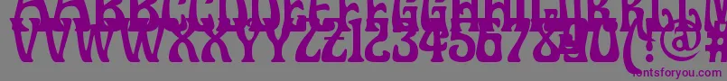 Doctorfibesdel Font – Purple Fonts on Gray Background