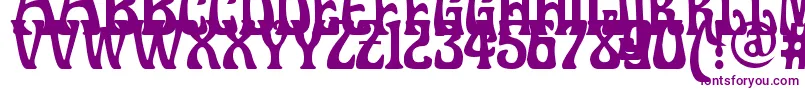 Doctorfibesdel Font – Purple Fonts on White Background