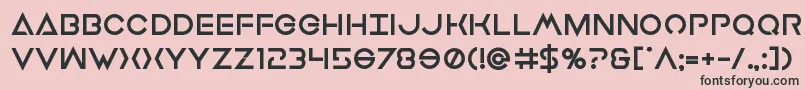 Earthorbiterxtrabold Font – Black Fonts on Pink Background