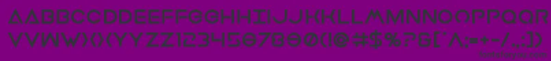 フォントEarthorbiterxtrabold – 紫の背景に黒い文字