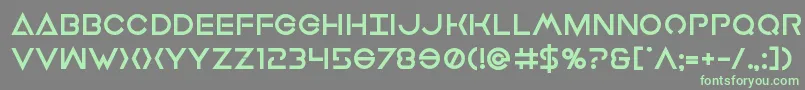 Earthorbiterxtrabold Font – Green Fonts on Gray Background
