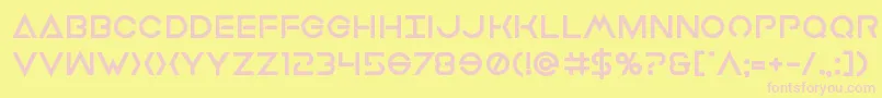 Weitere Informationen zur Earthorbiterxtrabold-Schriftart Earthorbiterxtrabold-Schriftart – Rosa Schriften auf gelbem Hintergrund