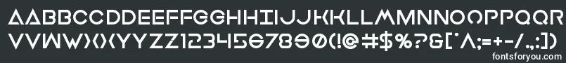 Шрифт Earthorbiterxtrabold – белые шрифты