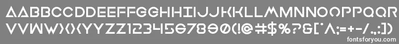 Earthorbiterxtrabold Font – White Fonts on Gray Background