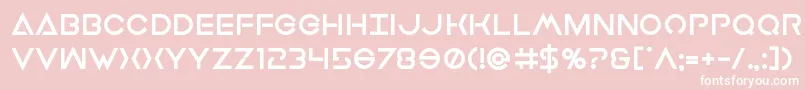 Earthorbiterxtrabold Font – White Fonts on Pink Background