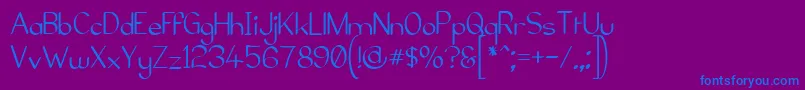 ElfarNormalG98 Font – Blue Fonts on Purple Background