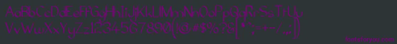 ElfarNormalG98 Font – Purple Fonts on Black Background