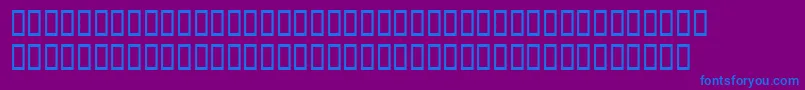 Dododiogenessh Font – Blue Fonts on Purple Background