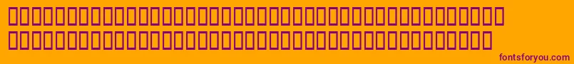 Dododiogenessh Font – Purple Fonts on Orange Background