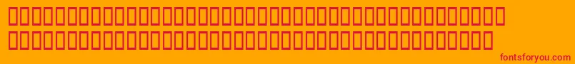 Dododiogenessh Font – Red Fonts on Orange Background