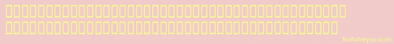 Dododiogenessh Font – Yellow Fonts on Pink Background