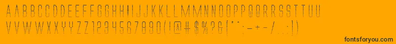 Alienleaguegrad Font – Black Fonts on Orange Background