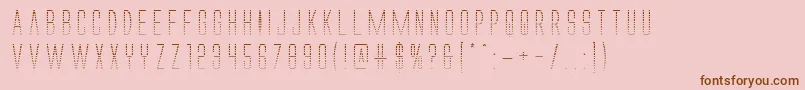 Alienleaguegrad Font – Brown Fonts on Pink Background