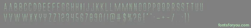Alienleaguegrad-fontti – vihreät fontit harmaalla taustalla