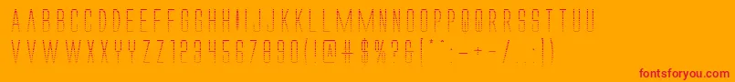 Alienleaguegrad Font – Red Fonts on Orange Background