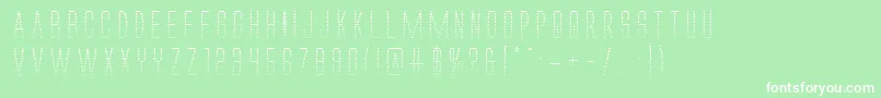 Alienleaguegrad Font – White Fonts on Green Background