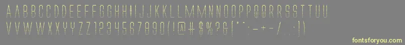 Alienleaguegrad Font – Yellow Fonts on Gray Background