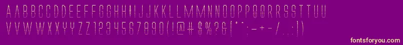 Alienleaguegrad Font – Yellow Fonts on Purple Background