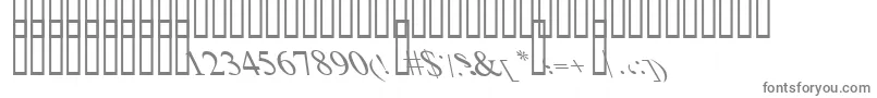 BoldItalicArt Font – Gray Fonts on White Background