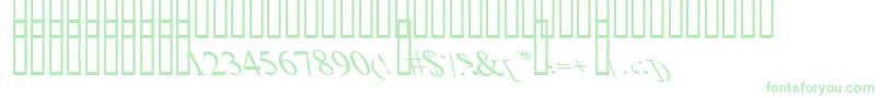 Шрифт BoldItalicArt – зелёные шрифты