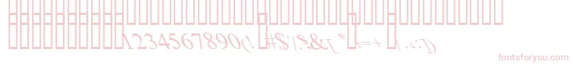 BoldItalicArt Font – Pink Fonts on White Background