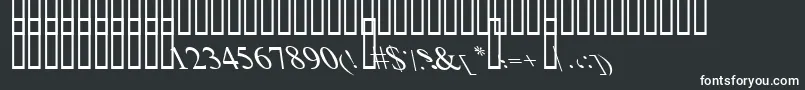 BoldItalicArt Font – White Fonts on Black Background
