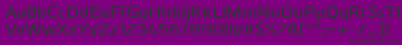 フォントKuroDemibold – 紫の背景に黒い文字