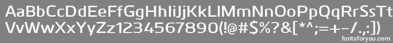 KuroDemibold Font – White Fonts on Gray Background
