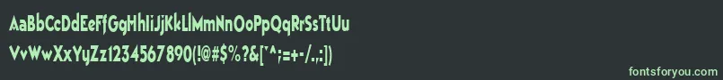 BestOfRegular-Schriftart – Grüne Schriften auf schwarzem Hintergrund