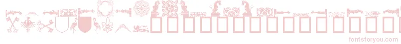 fuente Medieval ffy – Fuentes Rosadas Sobre Fondo Blanco