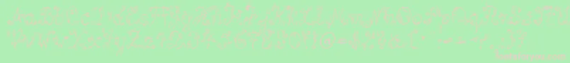 SpBlumeDb Font – Pink Fonts on Green Background