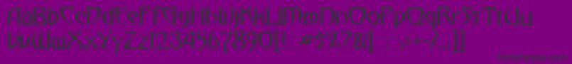 Dunsta Font – Black Fonts on Purple Background