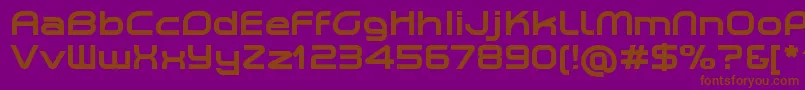 PlanetiumXBoldDemo Font – Brown Fonts on Purple Background