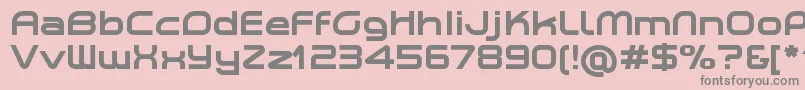 Шрифт PlanetiumXBoldDemo – серые шрифты на розовом фоне