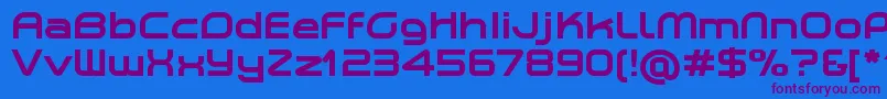 PlanetiumXBoldDemo Font – Purple Fonts on Blue Background